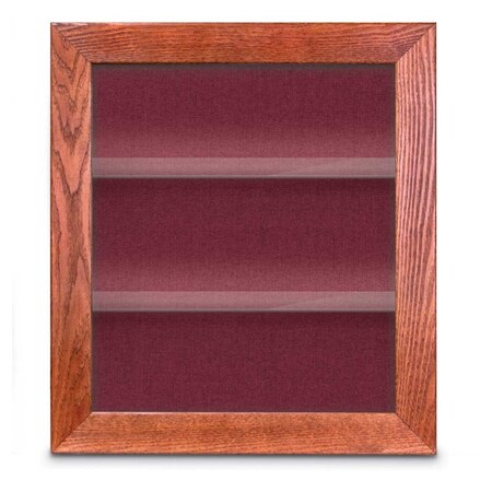 United Visual Products Indoor Enclosed Combo Board, 42"x32", White Frame/White Porc & Rubber UVCB4232W-WHTPORC-RUBBER